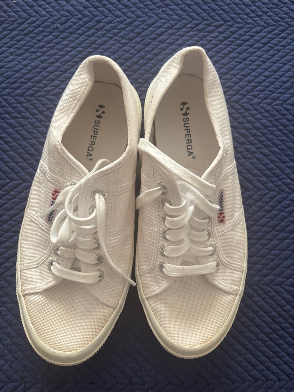 Superga White Women's Low-Top Canvas Sneakers